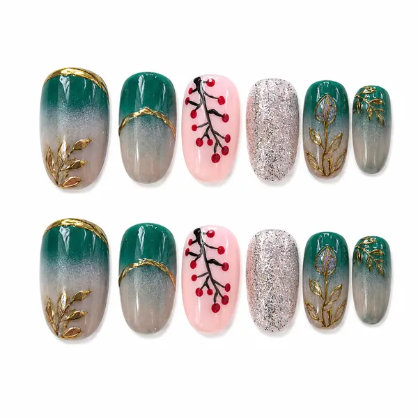Abstract_Press_On_Nails_For_Women