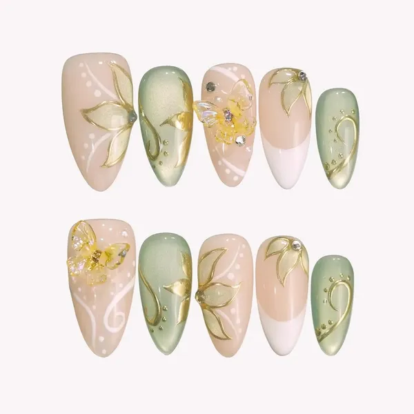 Abstract_Press_On_Nails_For_Women