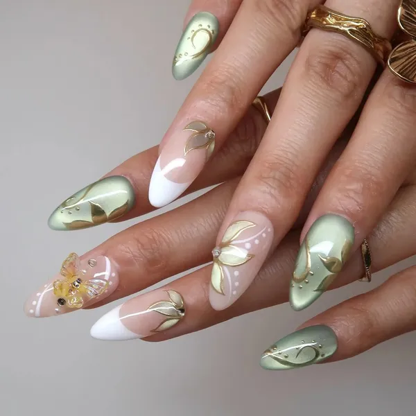 Abstract_Press_On_Nails_For_Women