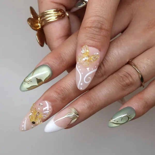 Abstract_Press_On_Nails_For_Women