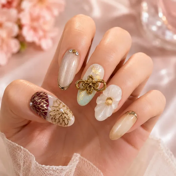 Abstract_Press_On_Nails_For_Women