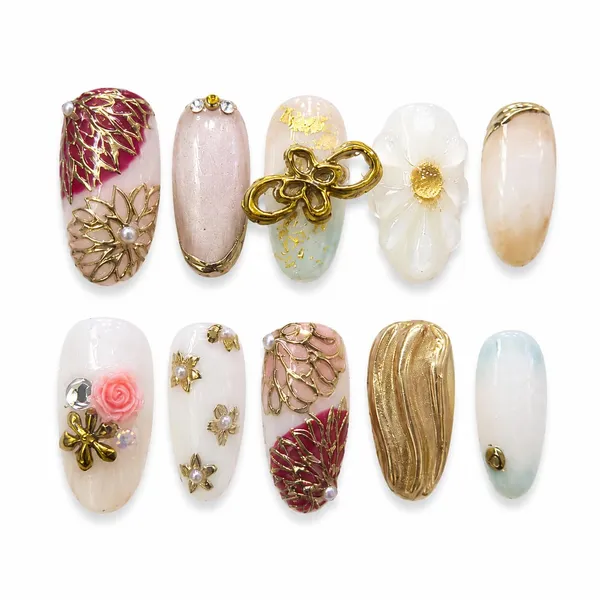 Abstract_Press_On_Nails_For_Women