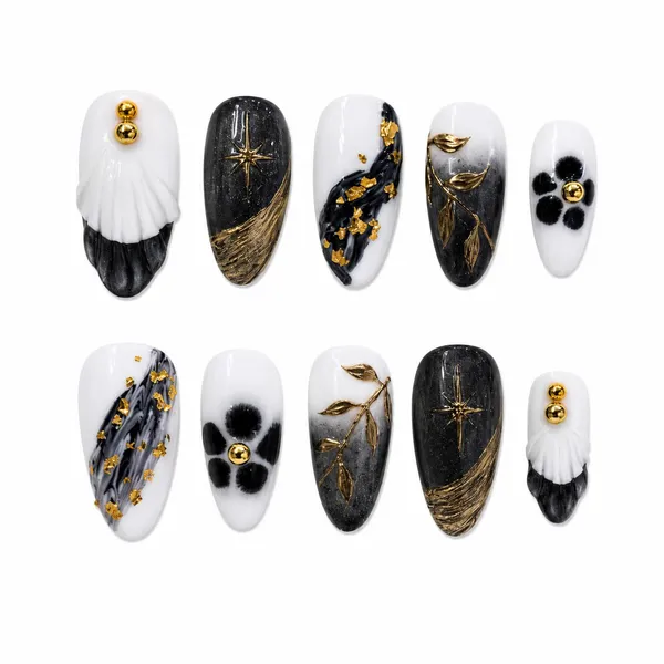 Abstract_Press_On_Nails_For_Women