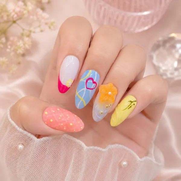 Abstract_Press_On_Nails_For_Women
