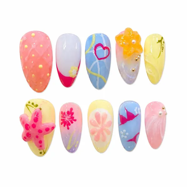 Abstract_Press_On_Nails_For_Women