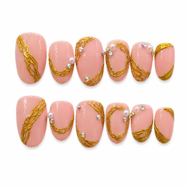 Abstract_Press_On_Nails_For_Women