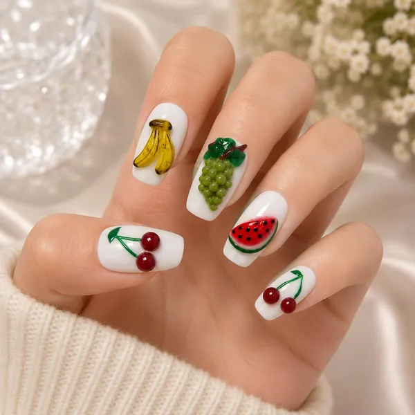 Abstract_Press_On_Nails_For_Women