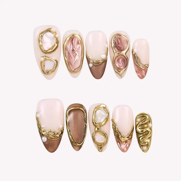 Abstract_Press_On_Nails_For_Women