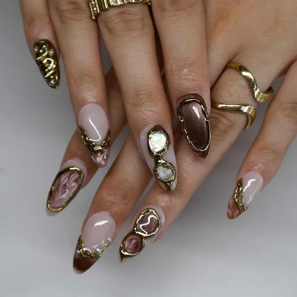 Abstract_Press_On_Nails_For_Women