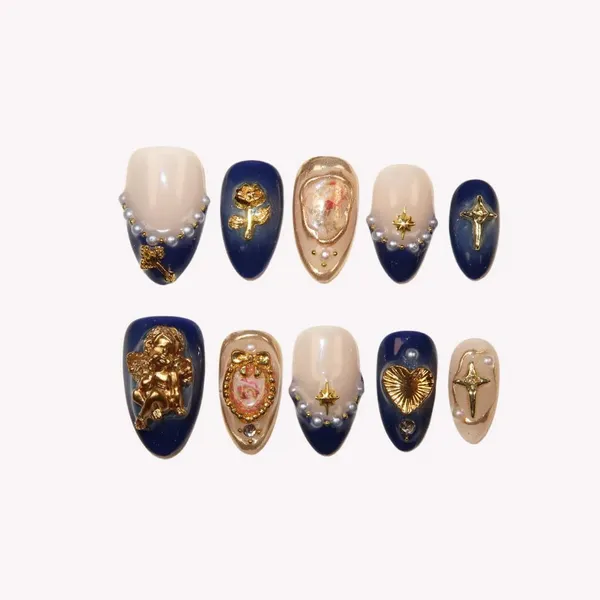 Abstract_Press_On_Nails_For_Women