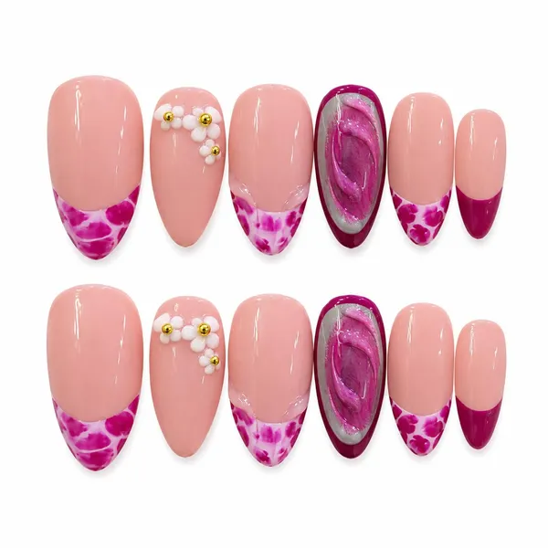 Abstract_Press_On_Nails_For_Women