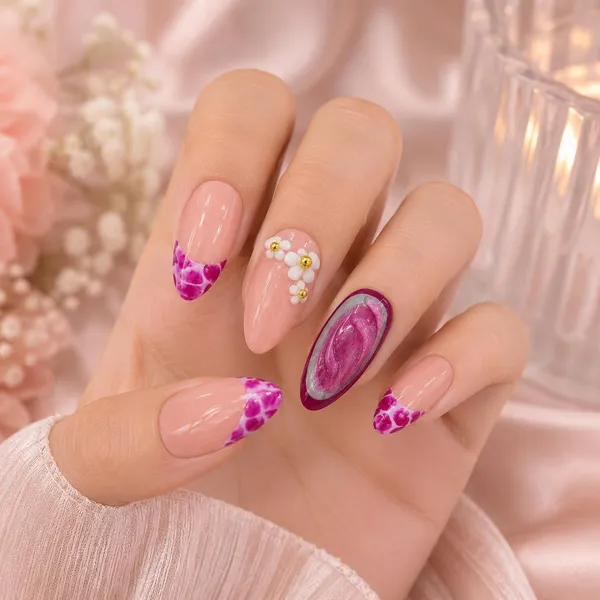 Abstract_Press_On_Nails_For_Women