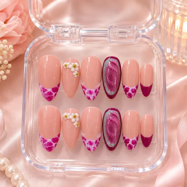 Abstract_Press_On_Nails_For_Women