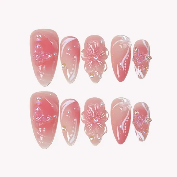 Abstract_Press_On_Nails_For_Women