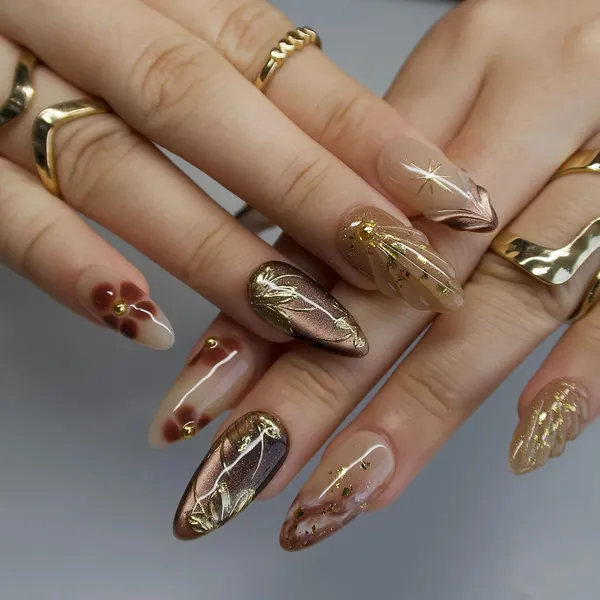 Abstract_Press_On_Nails_For_Women