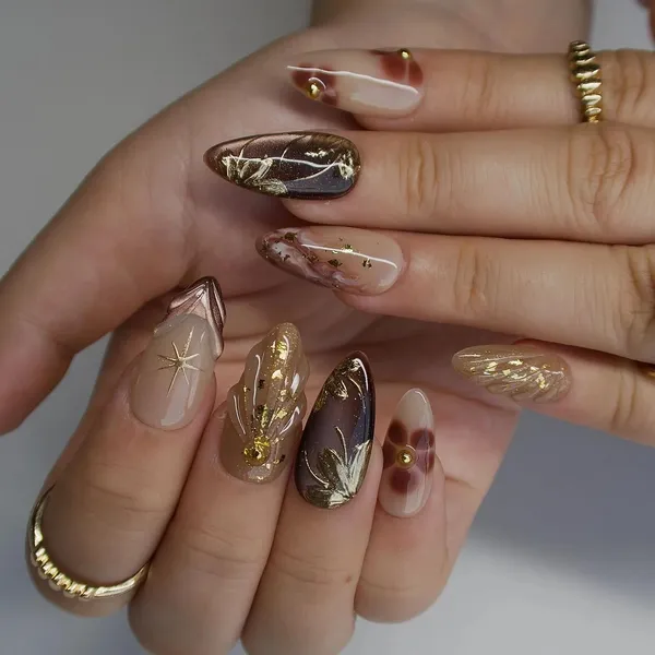 Abstract_Press_On_Nails_For_Women