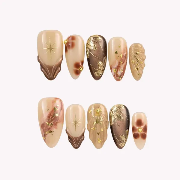 Abstract_Press_On_Nails_For_Women