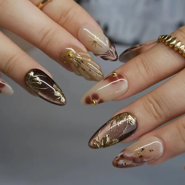 Abstract_Press_On_Nails_For_Women