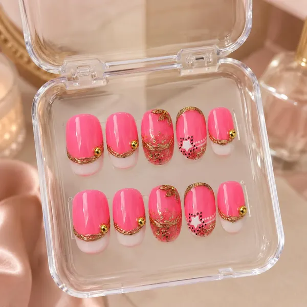 Abstract_Press_On_Nails_For_Women