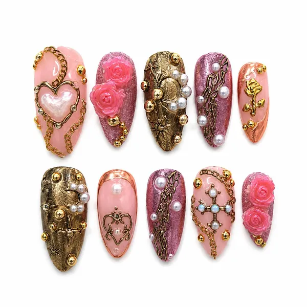 Abstract_Press_On_Nails_For_Women