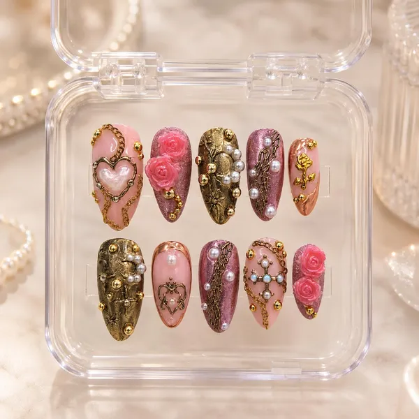 Abstract_Press_On_Nails_For_Women