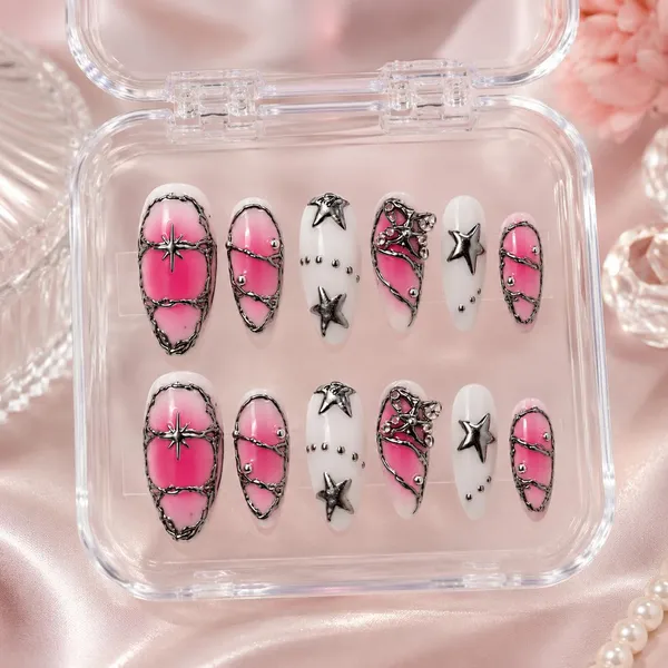 Abstract_Press_On_Nails_For_Women