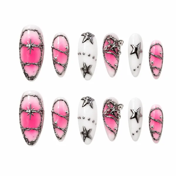 Abstract_Press_On_Nails_For_Women