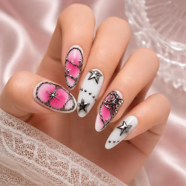 Abstract_Press_On_Nails_For_Women