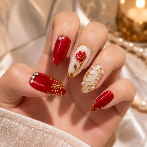 Abstract_Press_On_Nails_For_Women