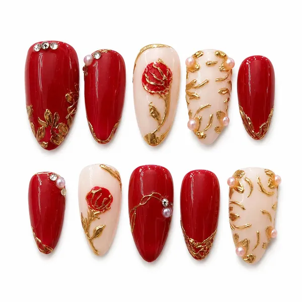 Abstract_Press_On_Nails_For_Women