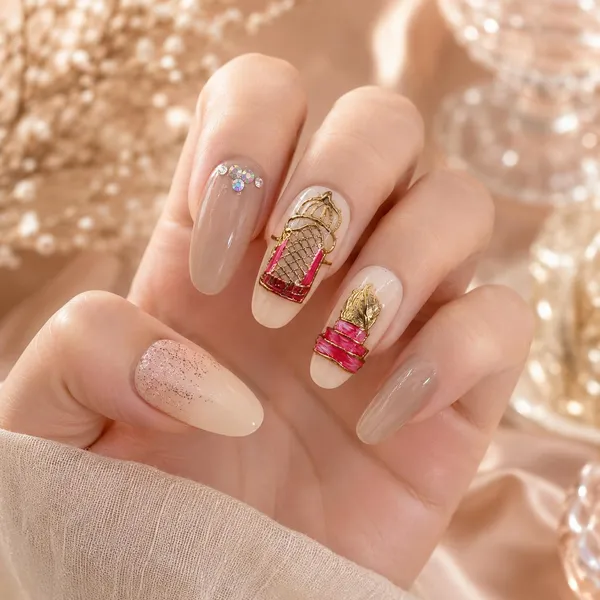 Abstract_Press_On_Nails_For_Women