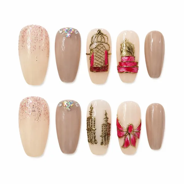 Abstract_Press_On_Nails_For_Women