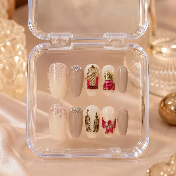 Abstract_Press_On_Nails_For_Women