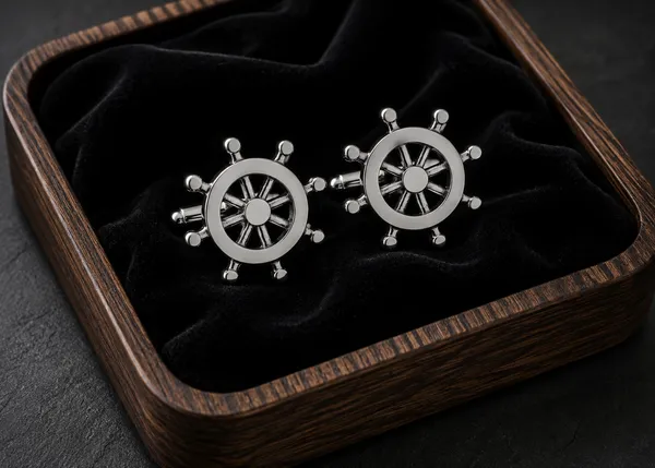 Silver_Metal_Premium_Cufflinks_For_Men