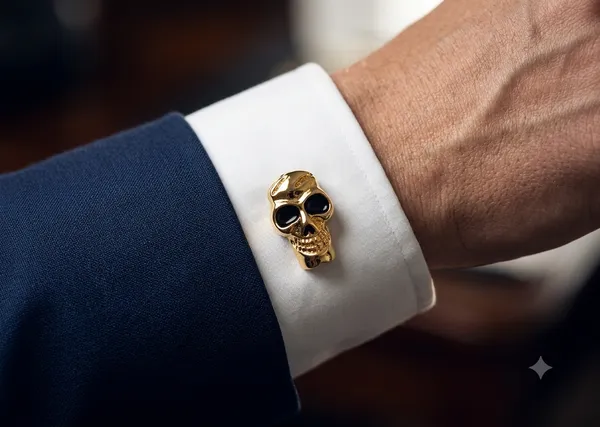 Gold_Metal_Premium_Cufflinks_For_Men