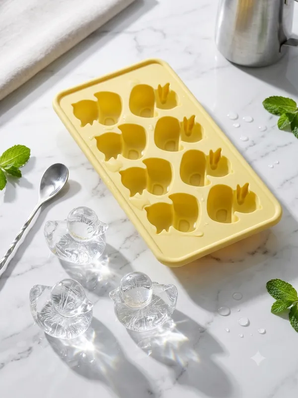 Yellow_Plastic_Premium_Ice_Tray_For_Unisex_(Adults_And_Kids)