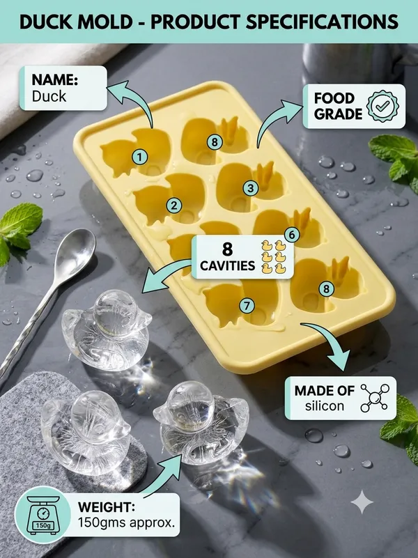 Yellow_Plastic_Premium_Ice_Tray_For_Unisex_(Adults_And_Kids)