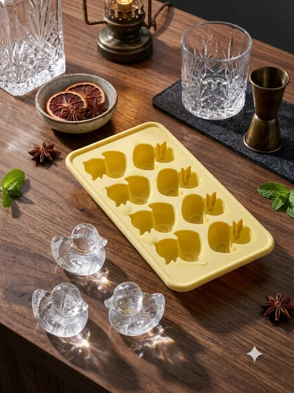 Yellow_Plastic_Premium_Ice_Tray_For_Unisex_(Adults_And_Kids)