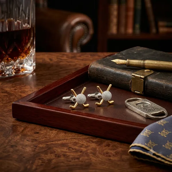 Gold_Metal_Premium_Cufflinks_For_Men