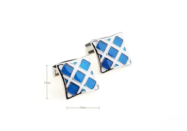 Silver_And_Blue_Metal_Premium_Cufflinks_For_Men