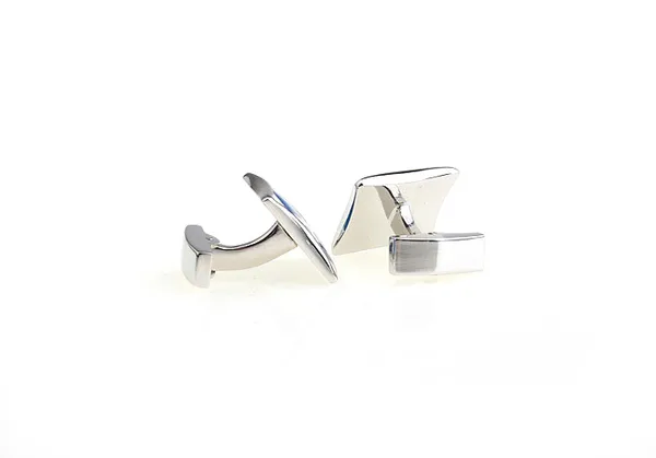Silver_And_Blue_Metal_Premium_Cufflinks_For_Men