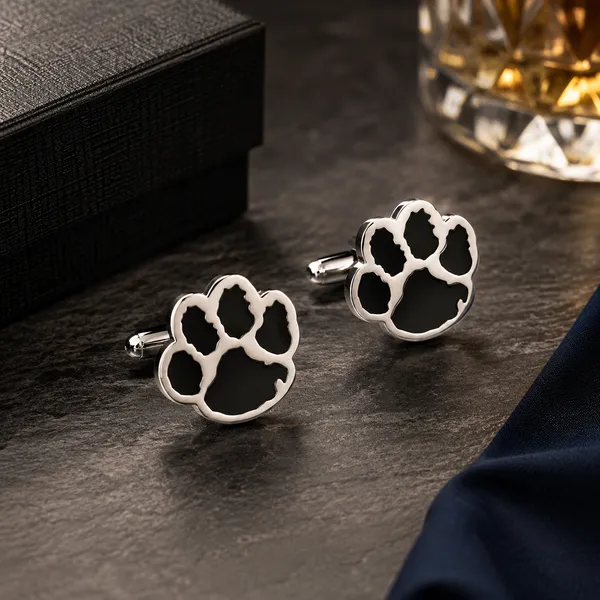 Silver_Black_Metal_Premium_Cufflinks_For_Men