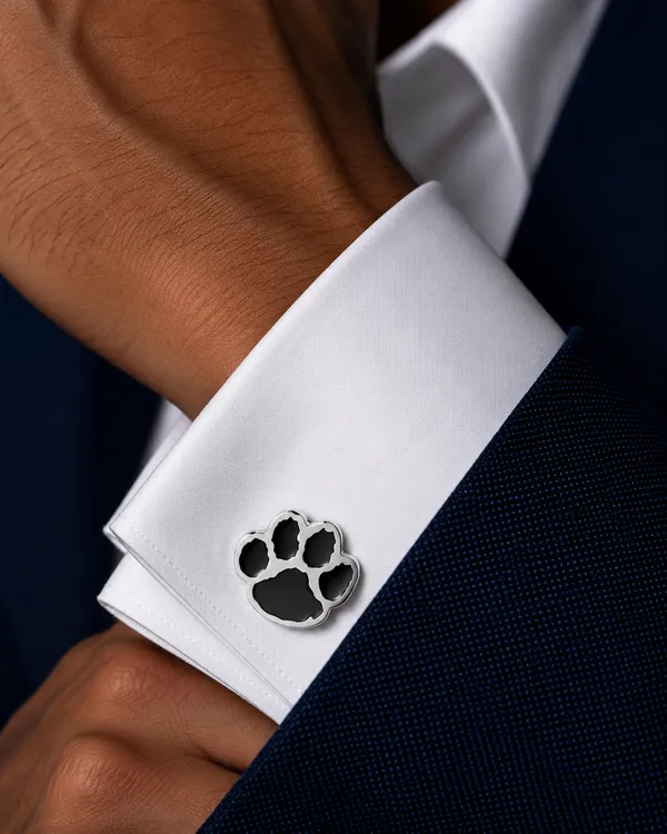 Silver_Black_Metal_Premium_Cufflinks_For_Men