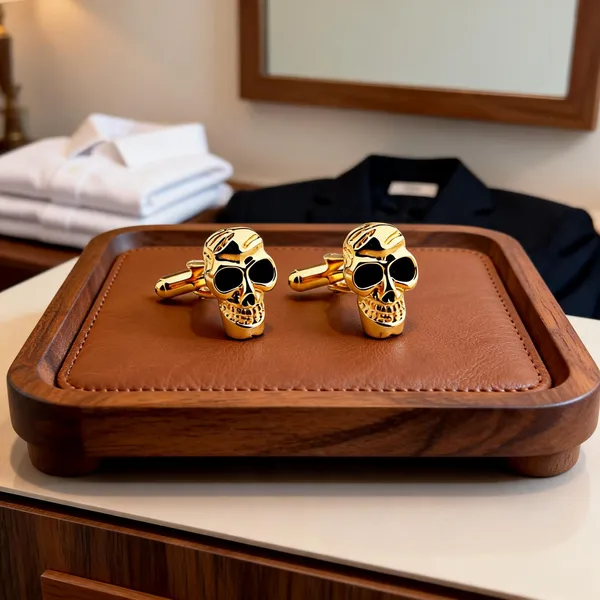 Gold_Metal_Premium_Cufflinks_For_Men