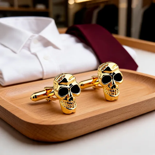Gold_Metal_Premium_Cufflinks_For_Men