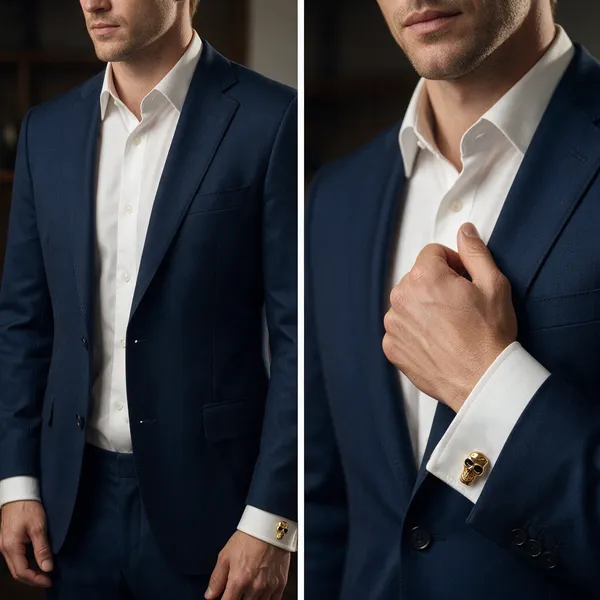 Gold_Metal_Premium_Cufflinks_For_Men