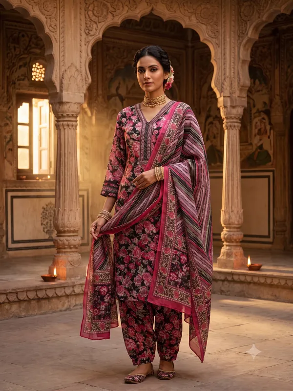 Elegant_Floral_Printed_Maroon_&_Pink_Pakistani_Suit_with_Stylish_Dupatta_–_Traditional_Ethnic_Wear