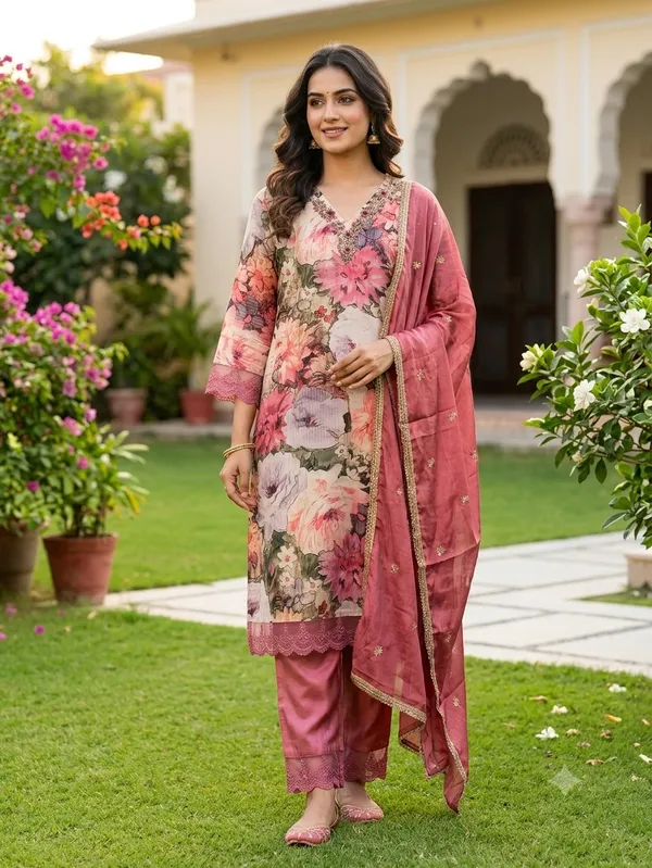 Floral_Premium_Kurta,_Pant_&_Dupatta_For_Women_