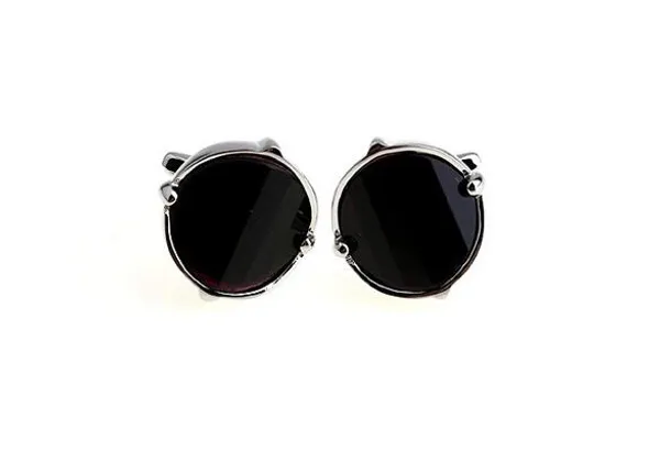 Silver_And_Black_Stainless_Steel_Premium_Cufflinks_For_Men