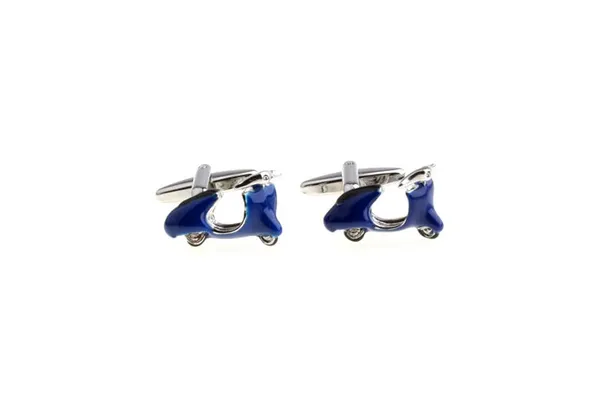 Silver_And_Blue_Metal_Premium_Cufflinks_For_Men
